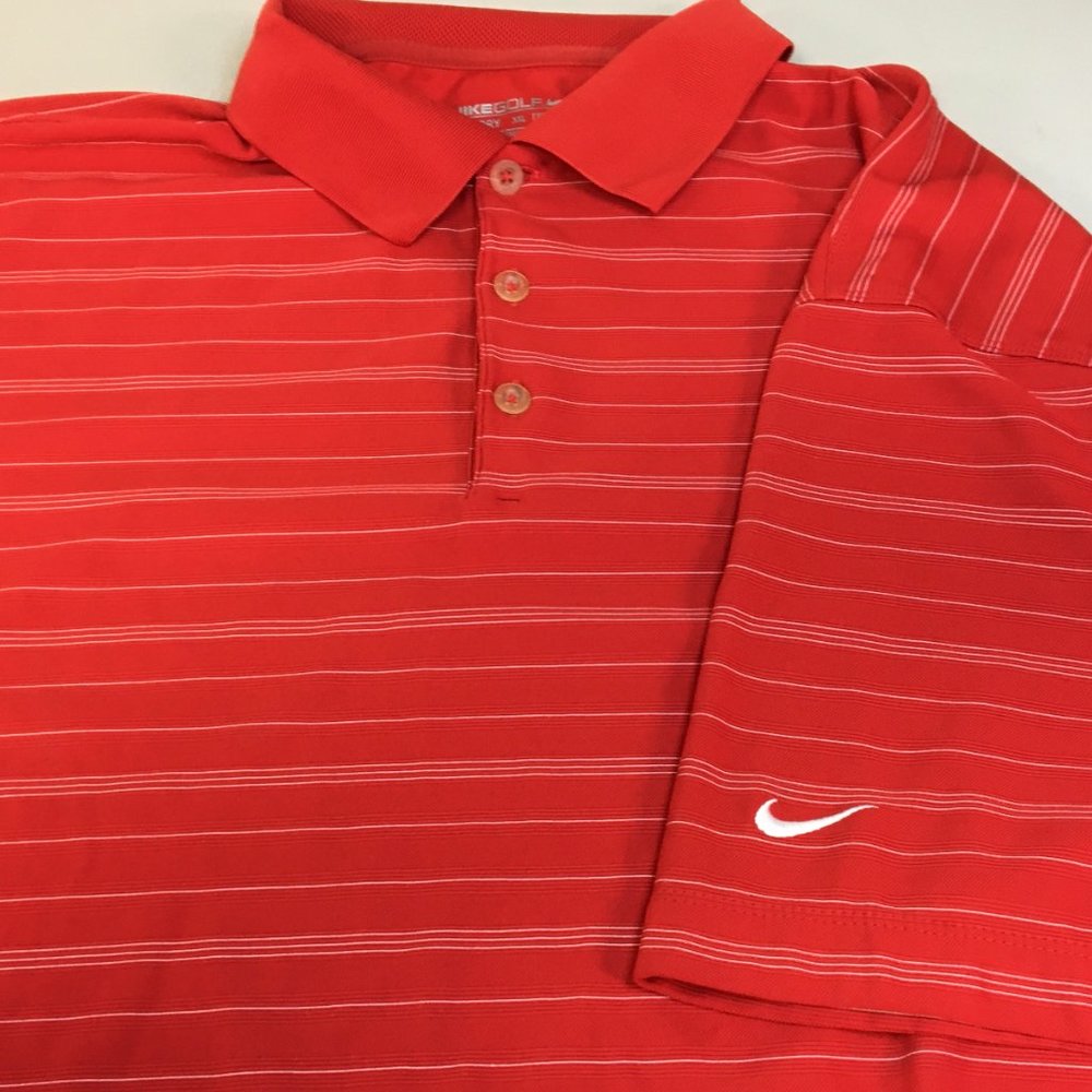 Nike Golf Polo Shirt Dri-fit Red Comfortable Moisture Wicking Brand New - NWOT